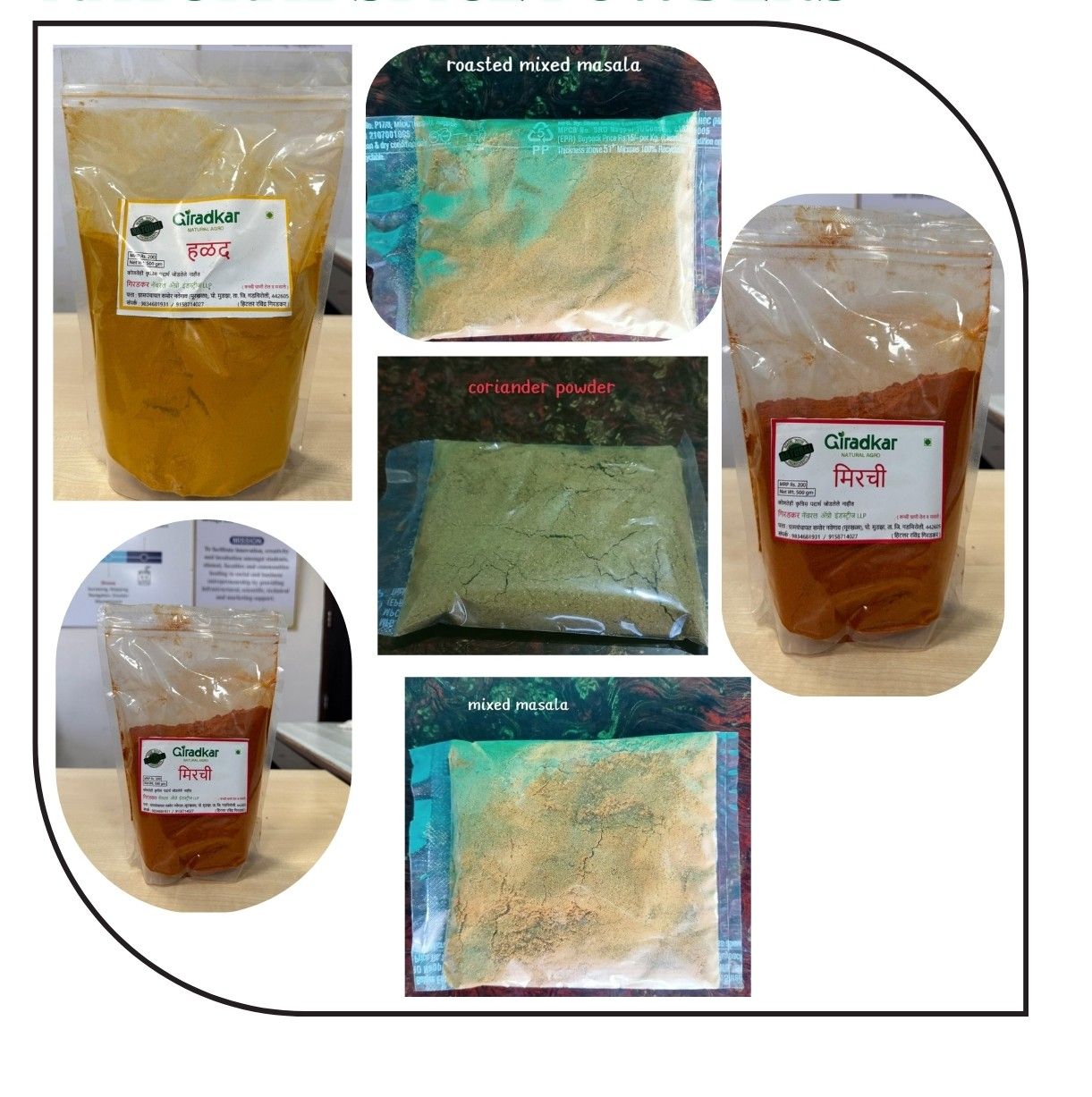 Natural Spice, Powders